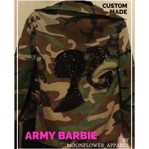 Army Fatigue Glitter Barbie